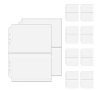 Carpeta de tarjetas, 10 hojas A5 A6, fundas transparentes de almacenamiento - Carpeta de visualización de tarjetas de libro de fotos, para mostrar y coleccionar, organizar sobres de fotos, tarjetas