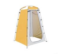 Carpeta Ducha Solar Exterior 120x120x180cm Privacidad | Revestimiento plateado anti-UV, protege rayos para sol, ventilación 360 grados, playa verano caliente(Yellow)