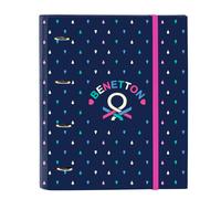 Carpeta Equipada BENETTON Drop, Din-A4 4 Anillas 30 mm.
