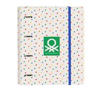 Carpeta Equipada BENETTON Topitos, Din-A4 4 Anillas 30 mm.