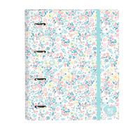 Carpeta Equipada MOOS Fiori, Din-A4 4 Anillas 30 mm.