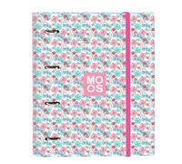Carpeta Equipada MOOS Flores, Din-A4 4 Anillas 30 mm.