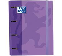 Carpeta Equipada OXFORD Classic, Din-A4 100H 4 Anillas 35 mm. Malva