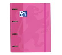 Carpeta Equipada OXFORD Touch, Din-A4 100H 4 Anillas 35 mm. Fucsia Pastel