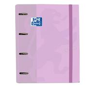 Carpeta Equipada OXFORD Touch, Din-A4 100H 4 Anillas 35 mm. Malva Pastel