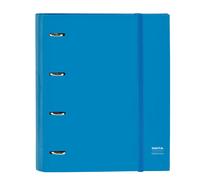 Carpeta Equipada SAFTA Azul, Din-A4 4 Anillas 30 mm.