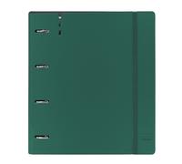 Carpeta Equipada SAFTA PP Foam Dark Green, Din-A4 4 Anillas 35 mm.