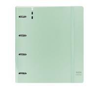 Carpeta Equipada SAFTA PP Foam Light Green, Din-A4 4 Anillas 35 mm.