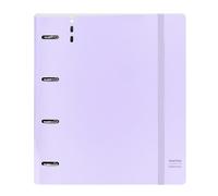 Carpeta Equipada SAFTA PP Foam Light Purple, Din-A4 4 Anillas 35 mm.