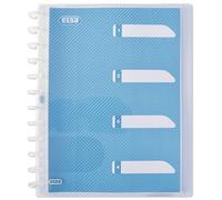 Elba 100205613 carpeta de cartón a4 azul, transparente