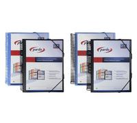 Carpeta fundas (tarifario) pardo studio style espiral pp a4 80 f. negr