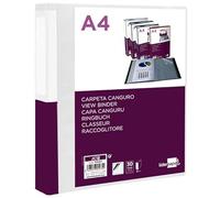 Carpeta liderpapel 30 fundas canguro pp din a4 transparenteportada y lomo personalizable - JC18