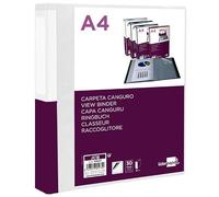 Carpeta liderpapel 30 fundas canguro pp din a4 transparenteportada y lomo personalizable - JC18