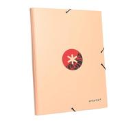 Carpeta liderpapel antartik gomas a4 3 solapas carton forrado trending 2020 color coral