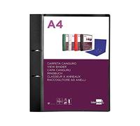 Carpeta liderpapel canguro 2 anillas 40 mm mixtas polipropileno din a4 negro opaco - CH47