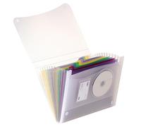 CARPETA LIDERPAPEL CLASIFICADOR FUELLE 42159 POLIPROPILENO A4 TTE 2 HUECOS TARJETAS SPECTRAFILE 13 DPTO