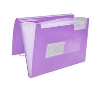 Liderpapel Carpeta clasificadora FU38 – Fuelle polipropileno DIN A4 Lavanda opaco 13 departamentos