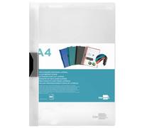Carpeta liderpapel dossier pinza lateral polipropileno din a4 transparente 60 hojas pinza deslizante - DP27