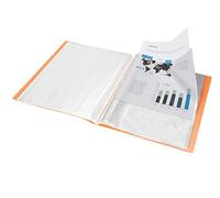 Carpeta liderpapel escaparate 60 fundas polipropileno din a4 naranja fluor opaco - EC86