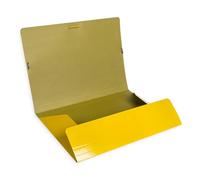 CARPETA LIDERPAPEL GOMAS FOLIO 3 SOLAPAS CARTON PLASTIFICADO COLOR AMARILLO