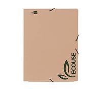 CARPETA LIDERPAPEL GOMAS FOLIO 3 SOLAPAS CARTON PLASTIFICADO COLORES PASTELES unidad