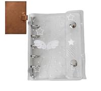 Carpeta M5 - Cubierta transparente para cuaderno portátil con 6 orificios, lindo soporte para agenda de bolsillo, organizador estilo Filofax recargable | Estudio Oficina Viajes de planificació