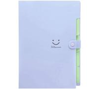 Carpeta organizadora A4 con 4 compartimentos, plegable, con cierre, organizador de documentos, carpeta de oficina, ideal para la oficina, la escuela o el hogar