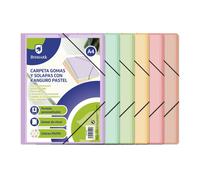 CARPETA PLASTICO GOMAS Y SOLAPAS CON KANGURO COLORES BASICOS Y PASTEL A/4 BISMARK COLOR A ELEGIR Pastel color
