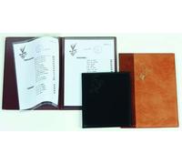 Carpeta portamenus iberplas pvc fº 2 fundas y 2 bolsas marron