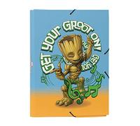 Carpeta Premium Marvel Groot - A4 - Portafolios Escolar - Cartón - Gomas A4 - Vuelta al Cole