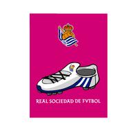 Carpeta real sociedad 4 anillas fucsia bota/escudo