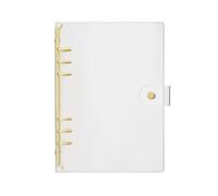 Carpeta transparente de hojas sueltas PVC, tamaño A5 y A6, for guardar archivos, 5 unidades para Documentos(Yellow-A6)