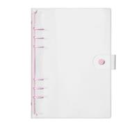 Carpeta transparente de hojas sueltas PVC, tamaño A5 y A6, for guardar archivos, 5 unidades para Documentos(Purple-A5)