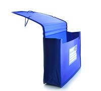 Carpeta XXL - Tamaño A5 con Fuelle de Tela de Gran Capacidad y Cierre de Gomas en Colores SUPRA (Azul Supra)