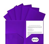Carpetas de plástico con bolsillos y ranuras para tarjetas, documentos de tamaño carta para carteras, organizador de documentos escolares y presentación de oficina, archivo de múltiples bolsillos