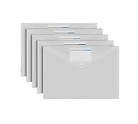 Carpetas, Organizador de archivos en acordeón, carpeta PP 10 piezas con etiqueta a presión A4(White)