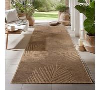 Carpetsale24 Alfombra para Interior y Exterior - Robusta, Resistente a la Intemperie y fácil de Limpiar, con Efecto de Yute Natural, Ideal para salón, Cocina, terraza, jardín y balcón, 80x250 cm