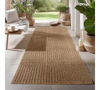 Carpetsale24 Alfombra para Interior y Exterior - Robusta, Resistente a la Intemperie y fácil de Limpiar, con Efecto de Yute Natural, Ideal para salón, Cocina, terraza, jardín y balcón, 80x250 cm