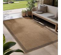 Carpetsale24 Alfombra para Interior y Exterior - Robusta, Resistente a la Intemperie y fácil de Limpiar, con Efecto de Yute Natural, Ideal para salón, Cocina, terraza, jardín y balcón, 120x170 cm