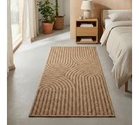 Carpetsale24 Alfombra para Interior y Exterior - Robusta, Resistente a la Intemperie y fácil de Limpiar, con Efecto de Yute Natural, Ideal para salón, Cocina, terraza, jardín y balcón, 80x150 cm