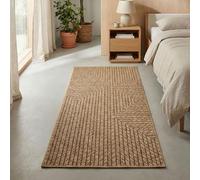 Carpetsale24 Alfombra para Interior y Exterior - Robusta, Resistente a la Intemperie y fácil de Limpiar, con Efecto de Yute Natural, Ideal para salón, Cocina, terraza, jardín y balcón, 80x150 cm