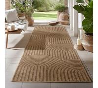 Carpetsale24 Alfombra para Interior y Exterior - Robusta, Resistente a la Intemperie y fácil de Limpiar, con Efecto de Yute Natural, Ideal para salón, Cocina, terraza, jardín y balcón, 80x250 cm