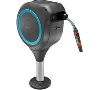 Carrete automático para manguera GARDENA RollUp M, longitud de 20 metros, diámetro de manguera de 13 mm, color azul