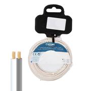 CARRETE CABLE PARALELO 2x0,75 mm² BLANCO/GRIS "AUDIO" 25 m