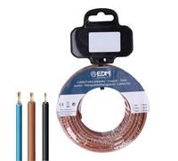 carrete cablecillo flexible 6mm marrón libre de halógenos 10m