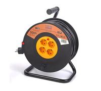 Carrete de alimentación HBM de 50 metros, carrete de cable 3 x 1,5 mm²