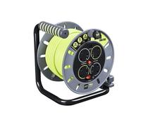 Carrete De Cable Abierto Masterplug PRO-XT 240V 13A 4-Enchufes 25m MSTOMU25134