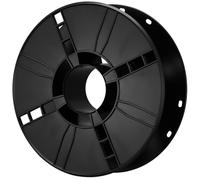Carrete de Cable Eléctrico de Plástico Negro, Portátil, 1 Kg | Almacenamiento sin Enredos, Diseño Abierto Orificio Central, para Datos y Tendederos en Autocaravana