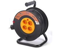 Carrete de extensión HBM de 25 metros, carrete de cable 3 x 1,5 mm²