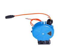 Carrete De Manguera De Aire - ABS 9,84 X 3,15 Pulgadas | Carrete Automático De Manguera Para Compresor De Aire Con Rodillos Montados En La Pared | Compresor De Bobinas | De Almacenamiento Retr